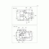 Схема вузла: Болти картера двигуна для Kawasaki ER500 ER-5
