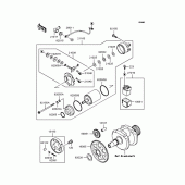Схема вузла: Стартер електричний & Привід стартера для Kawasaki VN250 Eliminator 250V