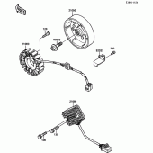 Схема узла: Генератор для Kawasaki EX500 GPZ500