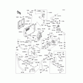 Схема вузла: Радіатор (1/2) для Kawasaki EX250 GPX250R