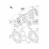 Схема вузла: Переднє гальмо для Kawasaki VN2000 Vulcan 2000 Classic LT