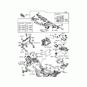 Схема вузла: Електроустаткування для Kawasaki KLE650 Versys 650 ABS