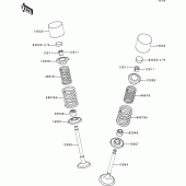 Схема вузла: Клапан для Kawasaki ZR750 Zephyr