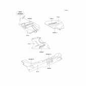 Схема узла: Decal(blue/blue) для Kawasaki ZX600 Ninja ZX-6