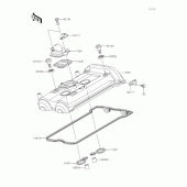 Схема узла: Клапанная крышка для Kawasaki EX400 Ninja 400R
