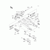 Схема вузла: Задній важіль (Маятник) для Kawasaki EX650 Ninja 650