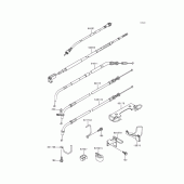 Схема узла: Тросики для Kawasaki EN500 Vulcan 500 LTD