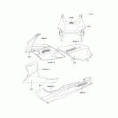 Схема узла: Decals(red)(ex500-d5) для Kawasaki EX500 GPZ500S