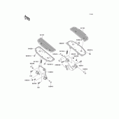 Схема вузла: Підніжки для Kawasaki VN800 Vulcan 800 Drifter