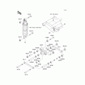 Схема узла: Задняя подвеска для Kawasaki ZR750 Z750S