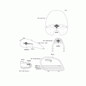 Схема вузла: Наклейки (Ebony) для Kawasaki VN1600 Vulcan 1600 Nomad