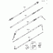 Схема вузла: Троси для Kawasaki ZX600 Ninja 600R