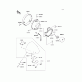 Схема вузла: Headlight(s) для Kawasaki VN1500 VN1500 Drifter