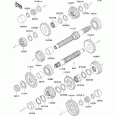 Схема узла: Трансмиссия для Kawasaki ZR750 ZR-7S