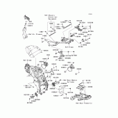 Схема вузла: Frame fittings(1/2) для Kawasaki ZX1400 Ninja ZX-14R ABS