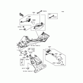 Схема вузла: Taillight(s) для Kawasaki BX250 NINJA 250SL