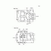 Схема вузла: Болти картера двигуна для Kawasaki EX400 EX-4
