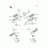 Схема вузла: Підніжки для Kawasaki ZR250 Balius-II