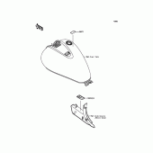 Схема вузла: Інформаційні наклейки для Kawasaki VN900 Vulcan 900 Classic