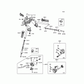 Схема вузла: Кермо & Пульт управління рульовим для Kawasaki BX250 NINJA 250SL ABS
