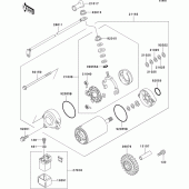 Схема вузла: Starter motor для Kawasaki ZR1100 ZRX1100-II