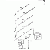Схема вузла: Clutch cable для Kawasaki KL650 KLR650