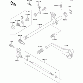 Схема узла: Переключатель передач для Kawasaki ZX400 ZXR400