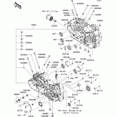 Схема вузла: Картер двигуна для Kawasaki VN1700 Vulcan 1700 Voyager Custom ABS