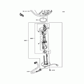 Схема вузла: Паливний насос Kawasaki ZR1000 Z1000 ABS