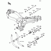 Схема вузла: Напівзбірний кістяк для Kawasaki ZX1100 Ninja ZX-11