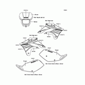 Схема узла: Наклейки (Зеленый M6F) для Kawasaki KLX250 D-Tracker