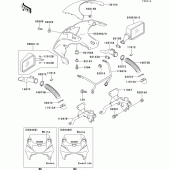 Схема узла: Cowling(1/2)(zx400-l5/l7) для Kawasaki ZX400 ZXR400