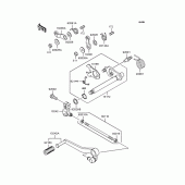 Схема вузла: Перемикач передач для Kawasaki ZR1100 Zephyr 1100