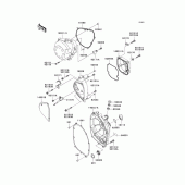 Схема вузла: Engine cover(s) для Kawasaki ZR750 Z750S