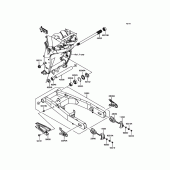 Схема вузла: Задній важіль (маятник) для Kawasaki ZR800 Z800
