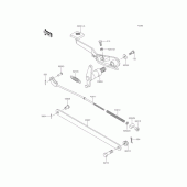 Схема вузла: Лапка гальма для Kawasaki BJ250 Estrella