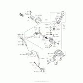 Схема вузла: Clutch Master Cylinder для Kawasaki ZX1400 Ninja ZX-14R ABS