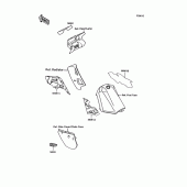 Схема вузла: Decals(blue)(kmx125-b8) для Kawasaki KMX125