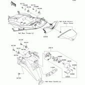 Схема узла: Taillight(s) для Kawasaki ZX1400 Ninja ZX-14