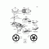 Схема вузла: Decals(Green) для Kawasaki EX300 Ninja 300 ABS