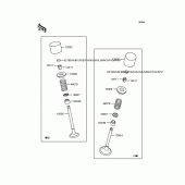 Схема вузла: Рокер & Клапан для Kawasaki ZR400 Zephyr X