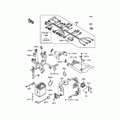 Схема узла: Электрооборудование для Kawasaki KL650 KLR650