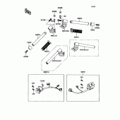 Схема узла: Руль & Пульт управления рулевой для Kawasaki ZX1100 Ninja ZX-11