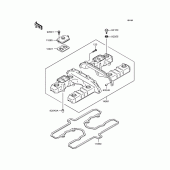 Схема вузла: Клапанна кришка Kawasaki ZR1100 Zephyr 1100
