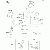 Схема узла: Руль & Пульт управления рулевой для Kawasaki VN1500 VN1500 Classic