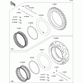 Схема узла: Шины для Kawasaki VN900 VN900 Classic