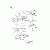 Схема узла: Боковой обтекатель для Kawasaki EX650 Ninja 650 ABS