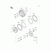 Схема вузла: Зчеплення для Kawasaki VN250 Eliminator 250V