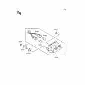 Схема вузла: Задній ліхтар (Стоп сигнал) для Kawasaki ZX400 ZXR400R