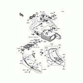 Схема вузла: Вихлопна система для Kawasaki KLE650 Versys 650 ABS